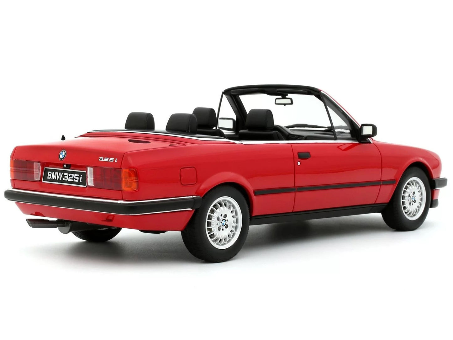 1986 BMW 325i Convertible Bright Red Limited Edition to 2000 pieces Worldwide 1/18 Model Car by Otto Mobile