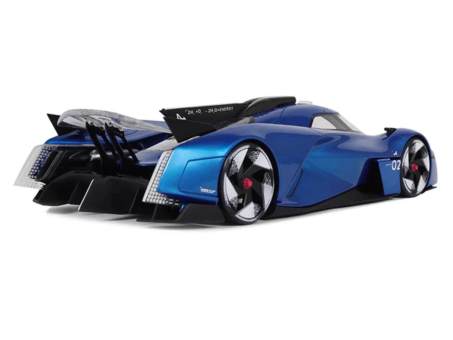 2024 Alpine Alpenglow HY6 Concept Car Specular Blue Metallic 1/18 Model Car by Otto Mobile T&y
