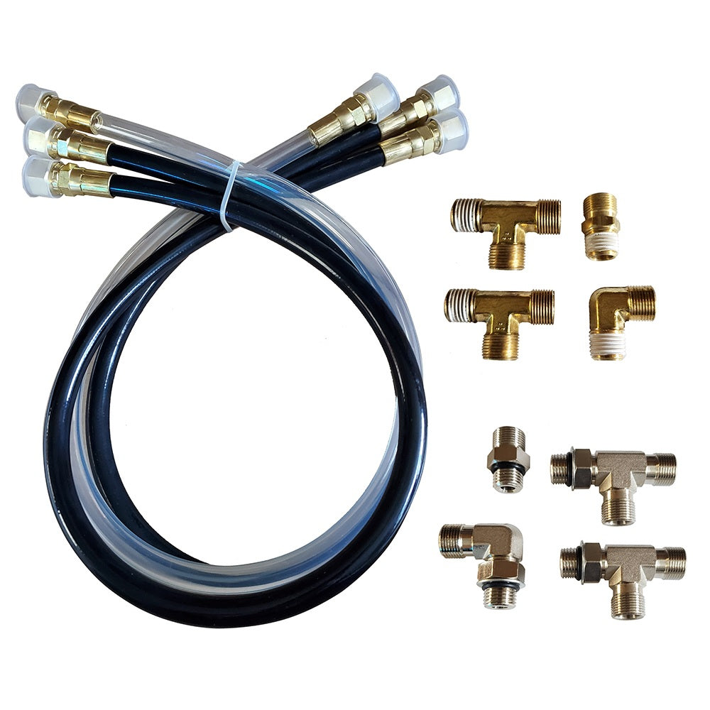 Octopus 30in Hose & Fitting Ki Wtron Includes ORB & NPT Helm Fittings