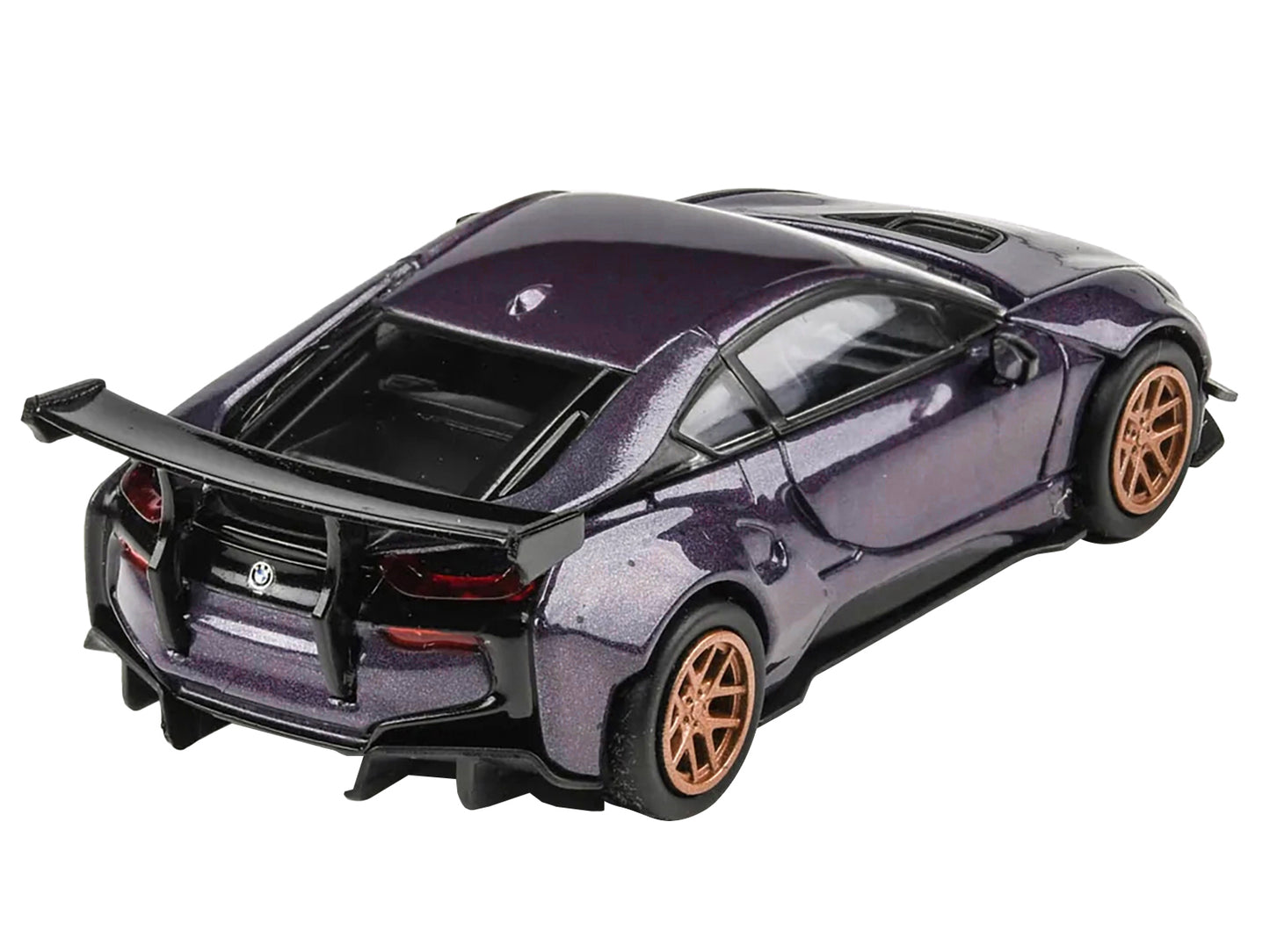 BMW i8 Liberty Walk Twilight Purple Metallic 1/64 Diecast Model Car - Paragon