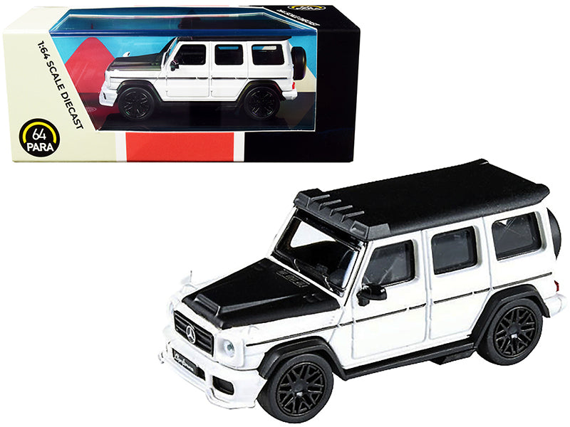 Mercedes AMG G63 Liberty Walk Wagon White Black 1/64 Diecast Model Car - Paragon