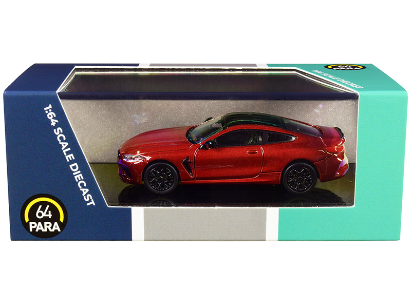 BMW M8 Coupe Motegi Red Metallic with Black Top 1/64 Diecast Model Car - Paragon