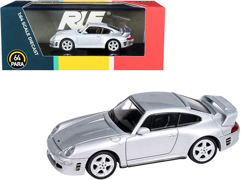 RUF CTR2 Silver Metallic 1/64 Diecast Model Car - Paragon