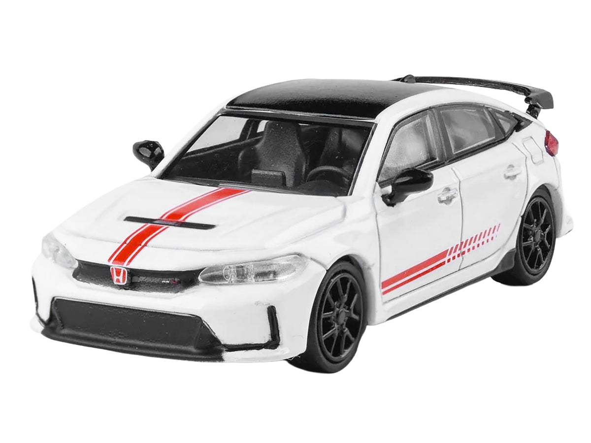 2025 Honda Civic Type R FL5 White Red Black 1/64 Diecast Model Car - Paragon