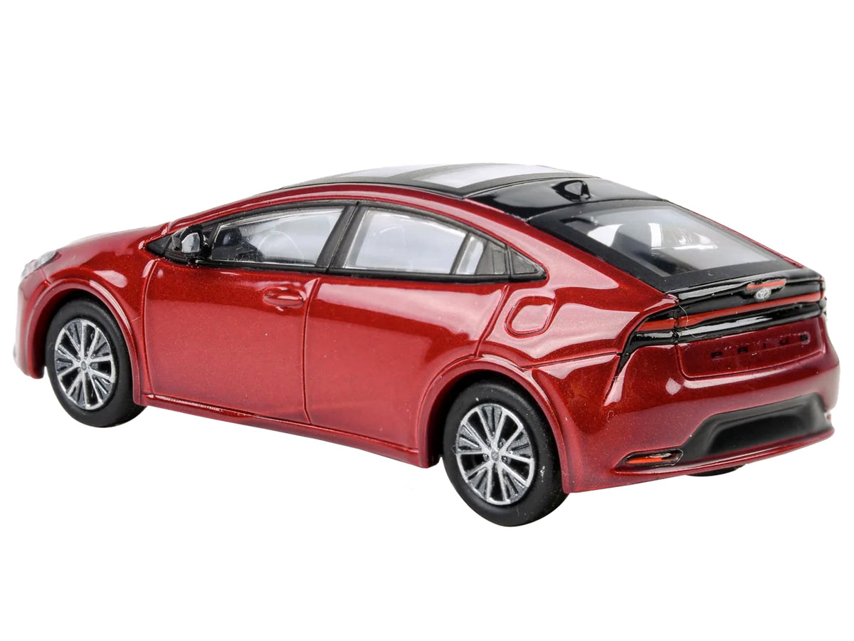 2023 Toyota Prius Supersonic Red Metallic Black 1/64 Diecast Model Car - Paragon