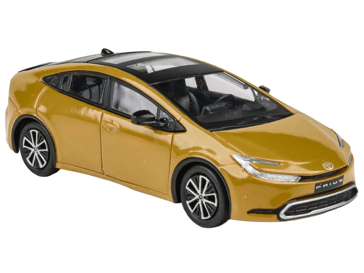 2023 Toyota Prius Maximum Yellow Black Top Sun 1/64 Diecast Model Car - Paragon