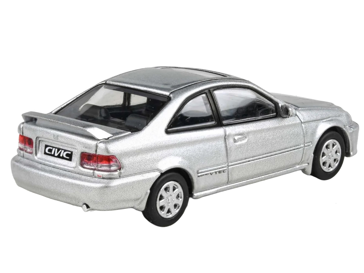 1999 Honda Civic Si EM1 Vogue Silver Metallic 1/64 Diecast Model Car - Paragon