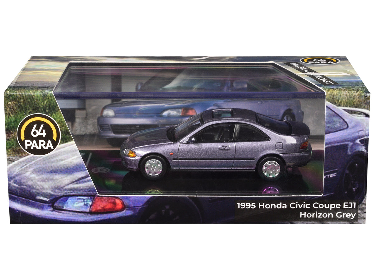 1995 Honda Civic Coupe EJ1 Horizon Gray 1/64 Diecast Model Car - Paragon