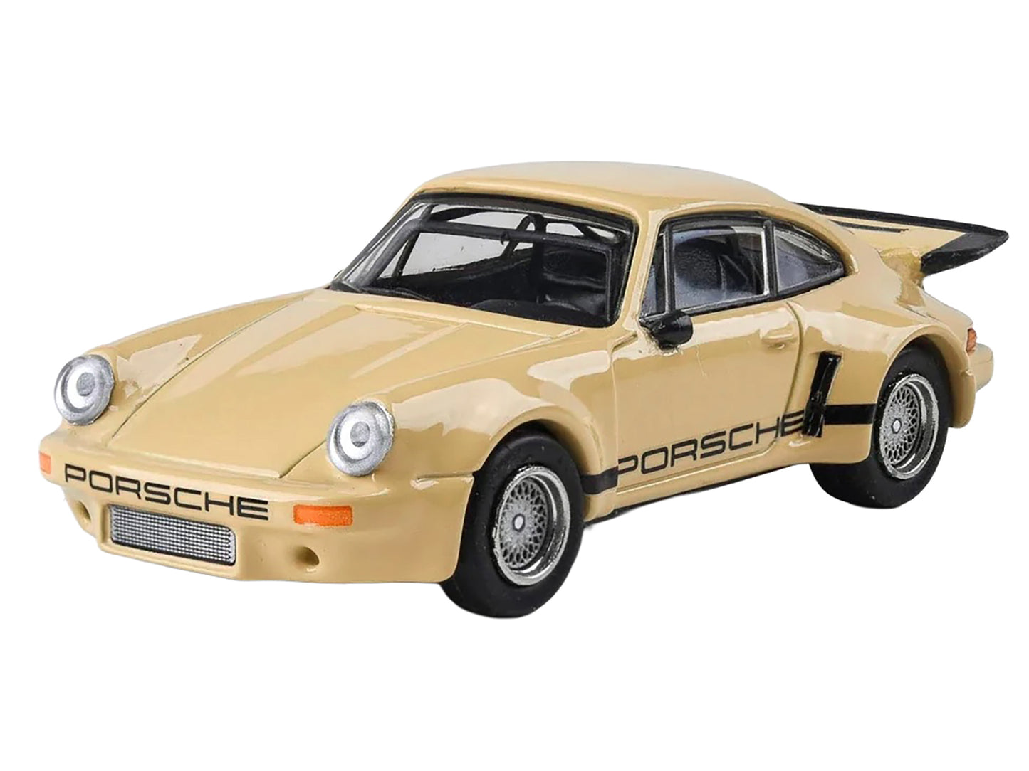 Porsche 911 Carrera RSR 3.0 Sahara Beige Black 1/64 Diecast Model Car - Paragon