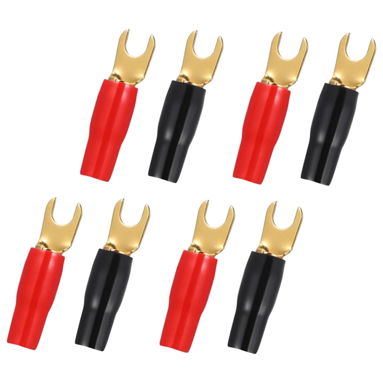 Audiopipe Gold Plated Spade Terminals 8-Gauge (4 Pair)