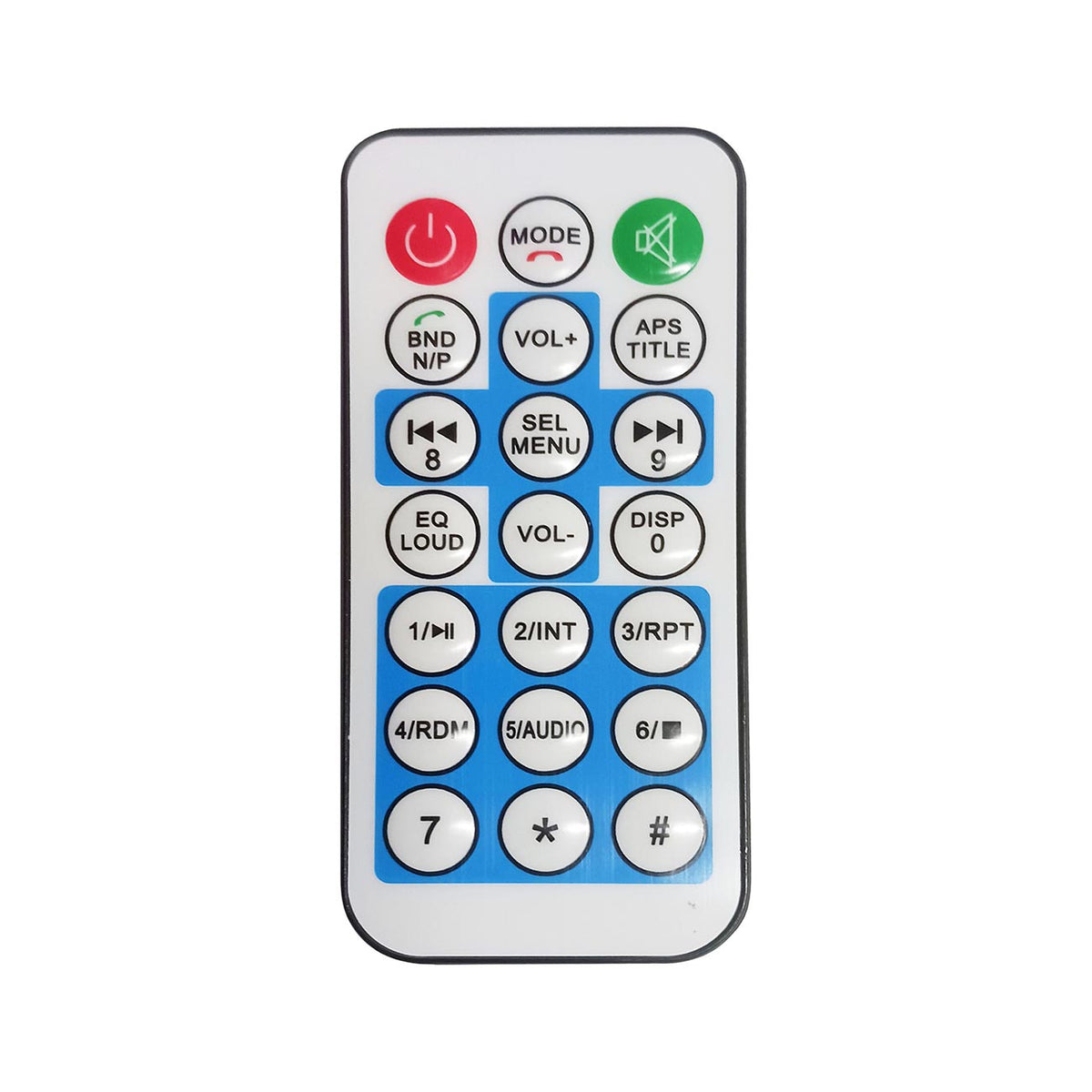 Power Acoustik Fixed Face Mechless Single DIN Media Receiver with Bluetooth Dual USB & Remote