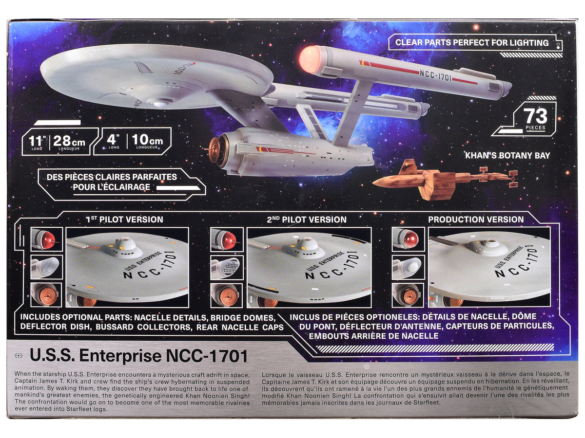 Skill 2 Model Kit U.S.S. Enterprise NCC-1701 Spaceship Star Trek 1/1000 Scale