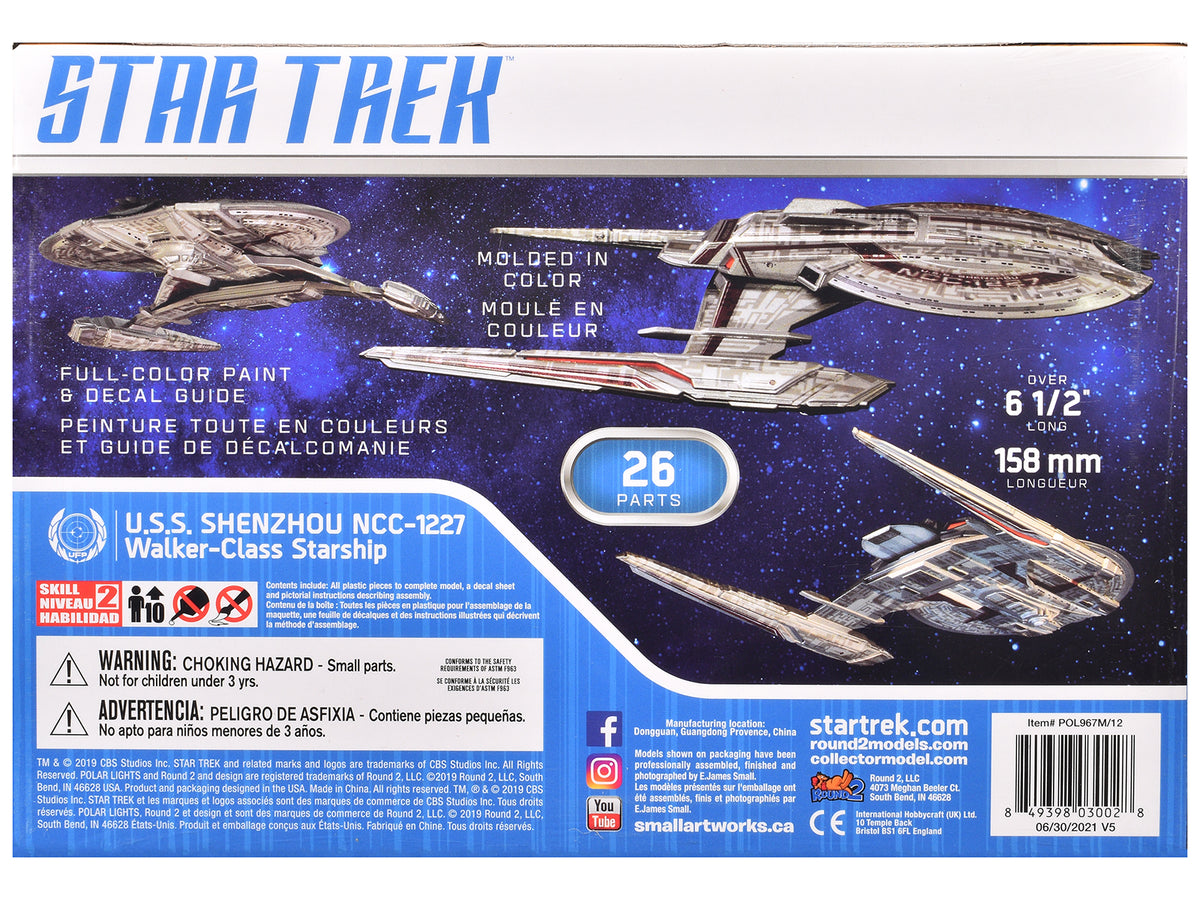 Skill 2 Snap Model Kit U.S.S. Shenzhou NCC-1227 Spacecraft 1/2500 Scale Model