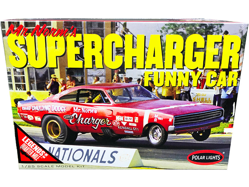 Skill 2 Model Kit 1969 Dodge Charger Funny Car 1/25 Scale Model by Polar Lights