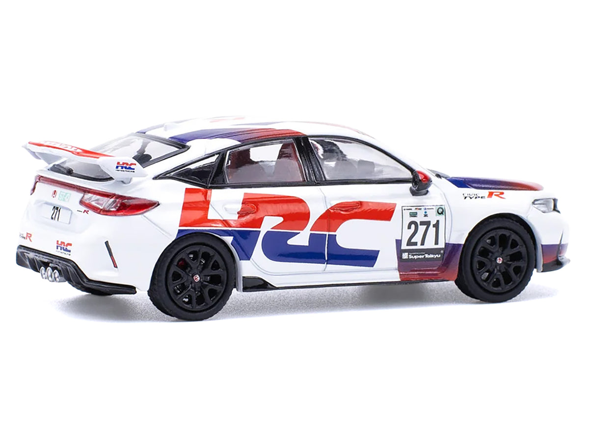 Honda Civic Type R FL5 White Graphics 1/64 Diecast Model Car - Pop Race