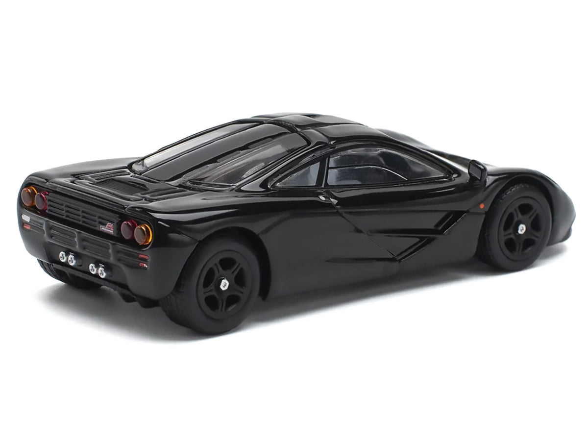 McLaren F1 Jet Black 1/64 Diecast Model Car - Pop Race