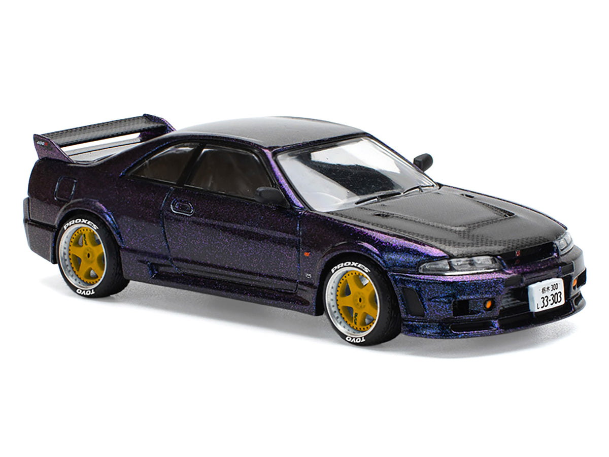 Skyline GT-R (R33) RHD Midnight Purple 1/64 Diecast Model Car - Pop Race