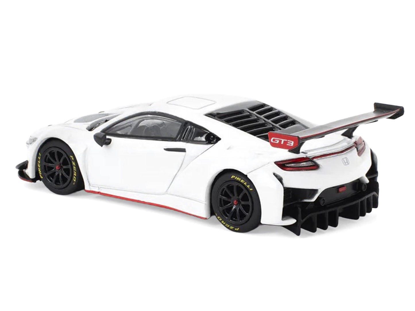 Honda NSX GT3 EVO22 White 1/64 Diecast Model Car by Pop Race