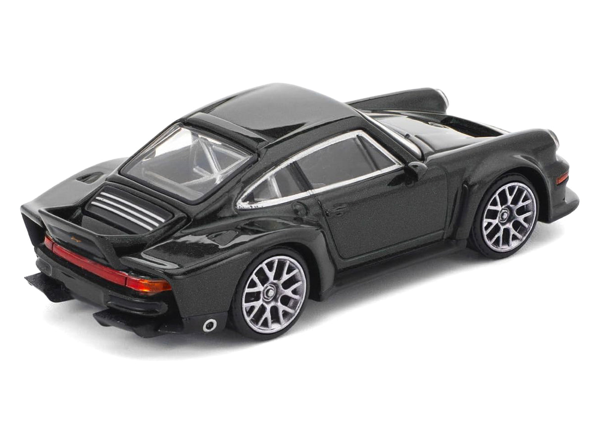 Singer DLS Turbo Black Metallic 1/64 Diecast Model Car - Pop Race