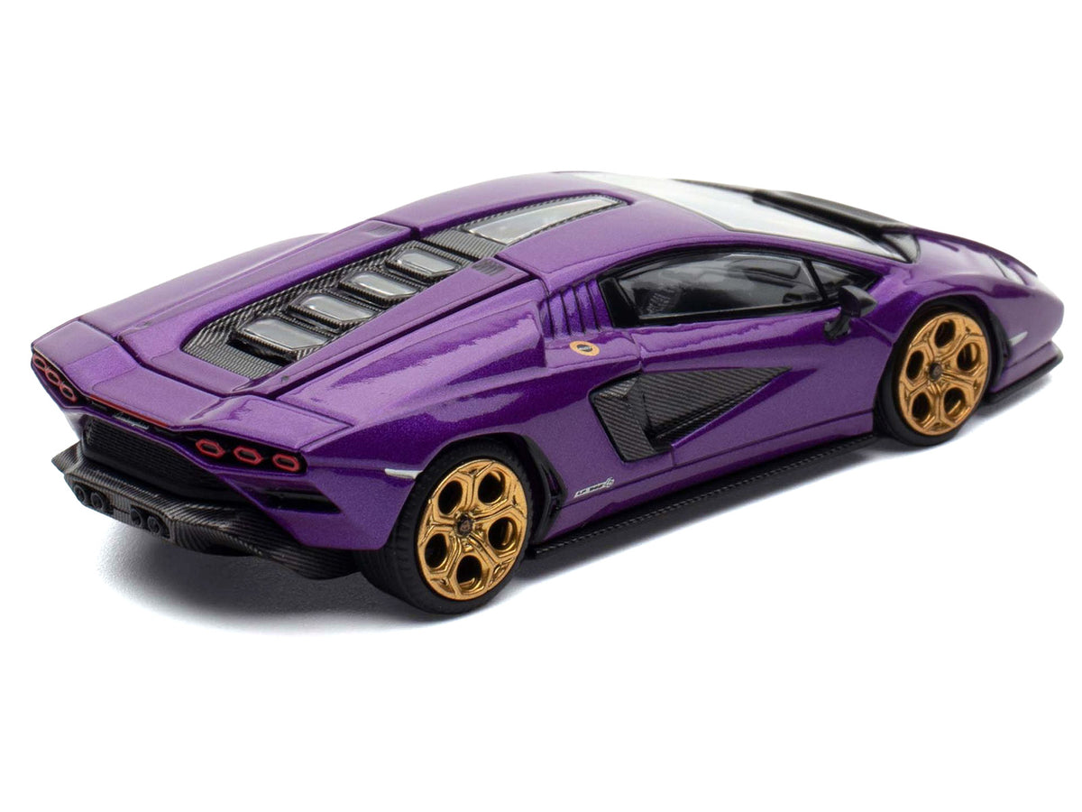Lamborghini Countach LPI 800-4 Viola Pasifae 1/64 Diecast Model Car - Pop Race