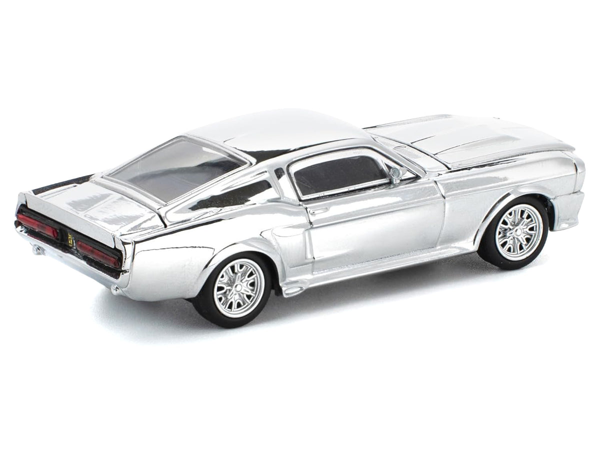Shelby Mustang GT500 Silver Chrome 1/64 Diecast Model Car - Pop Race