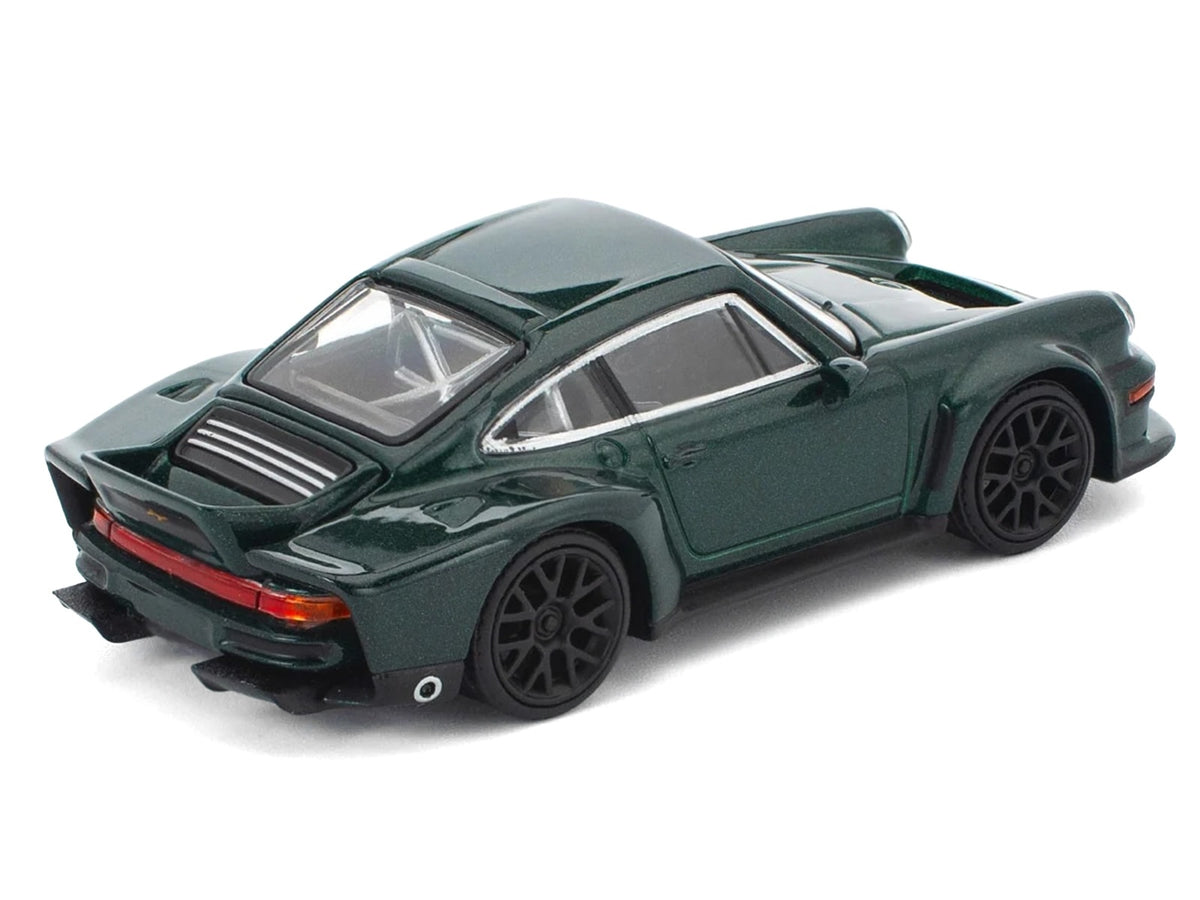 Singer DLS Turbo Green Metallic 1/64 Diecast Model Car - Pop Race