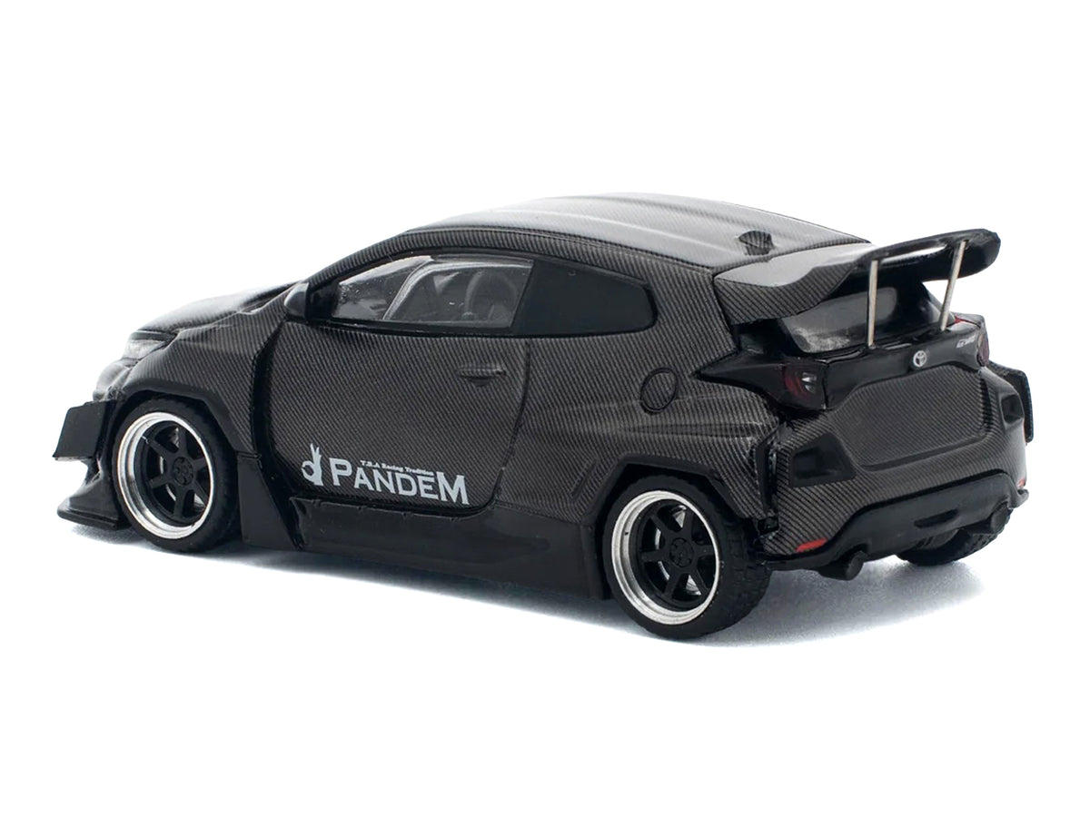 Toyota "Pandem" GR Yaris RHD Carbon Fiber 1/64 Diecast Model Car - Pop Race