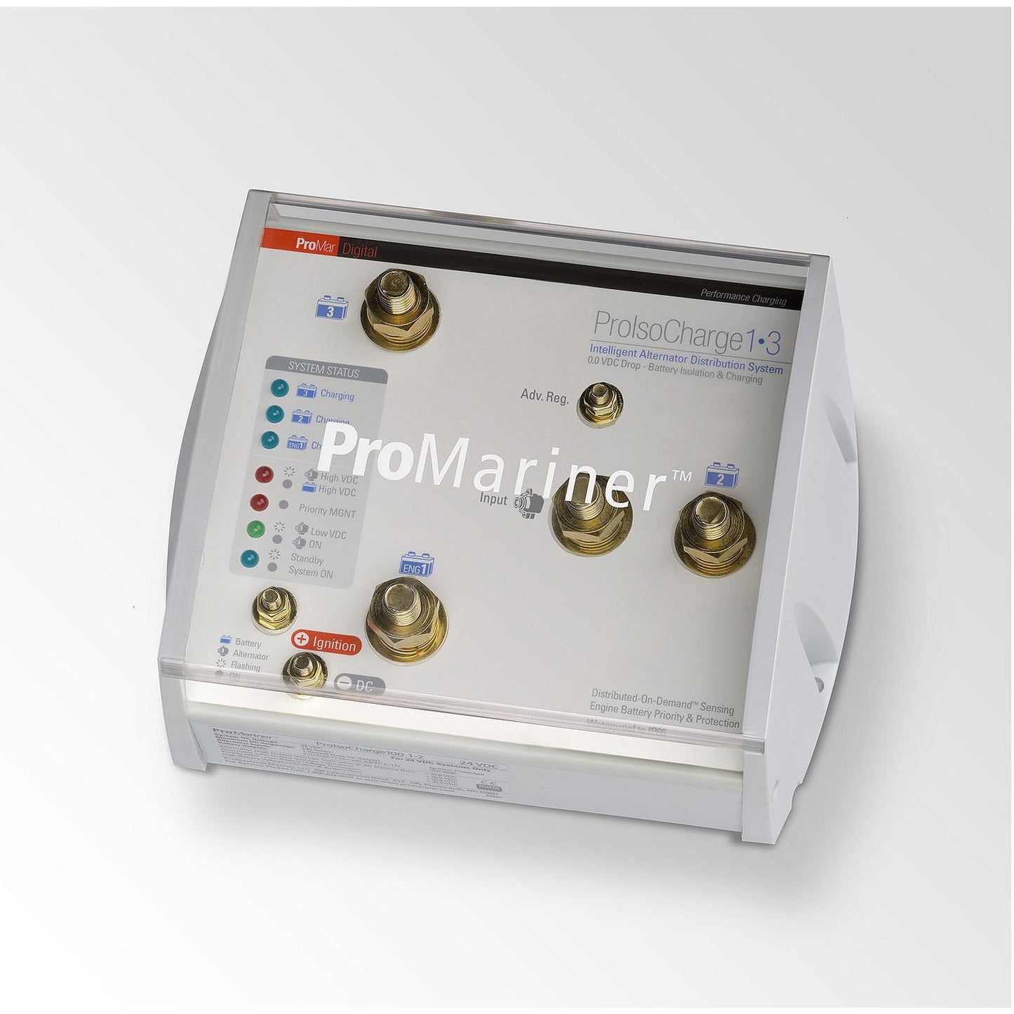 ProMariner ProIso Charge 180 0 Voltage Wtron Loss Isolator 12v 1 Alternator 3 Batteries