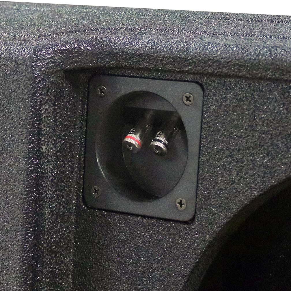 QPower "QBOMB" Ford F-Series Super Crew '09-'26 Dual 12" Vented Empty Woofer Box