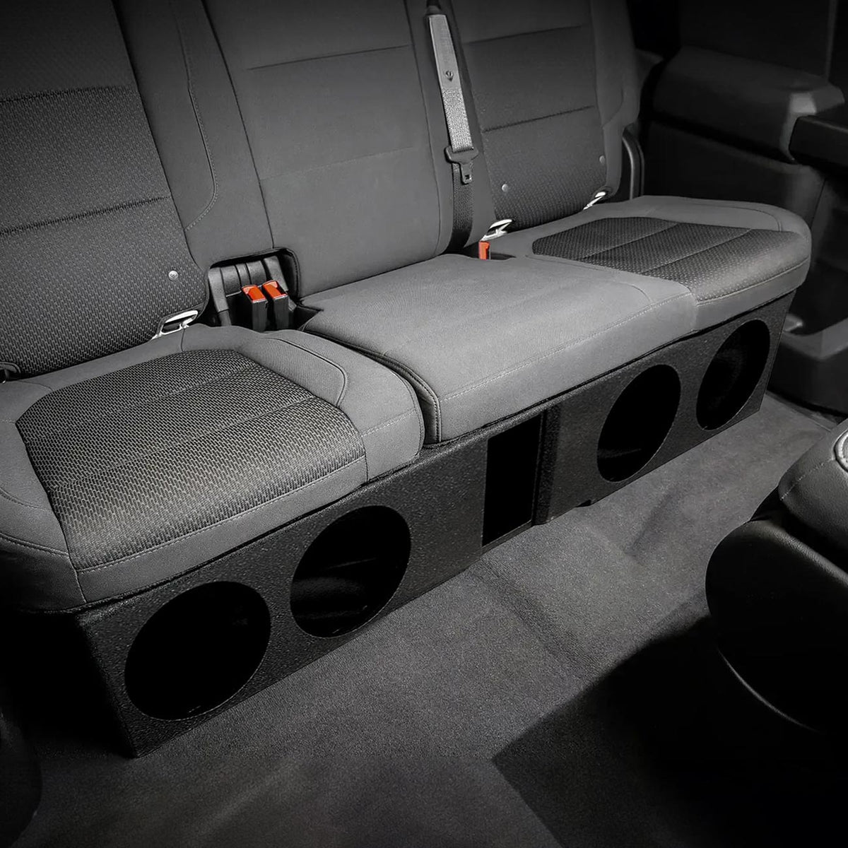 QPower "QBOMB" Chevy/GMC Crew Cab '07-'26 Quad 8" Ported Woofer Enclosure