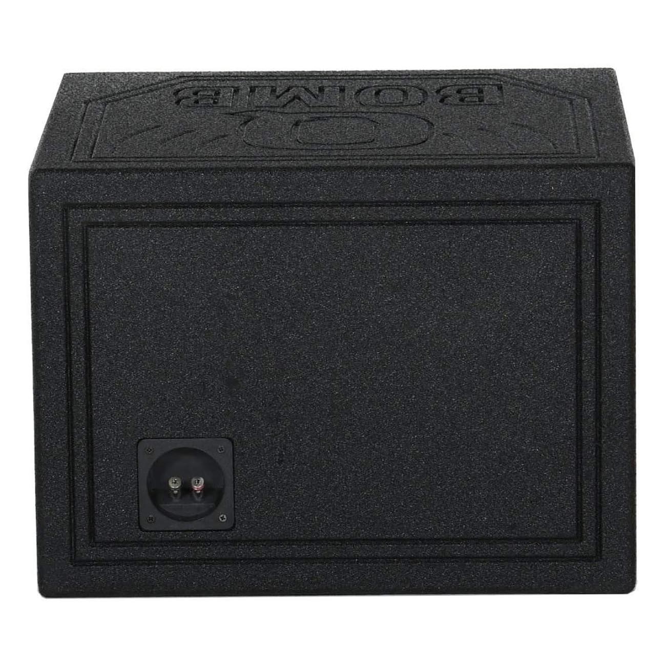QPower “QBOMB” Single 10″ Horn-Ported Empty Woofer Box