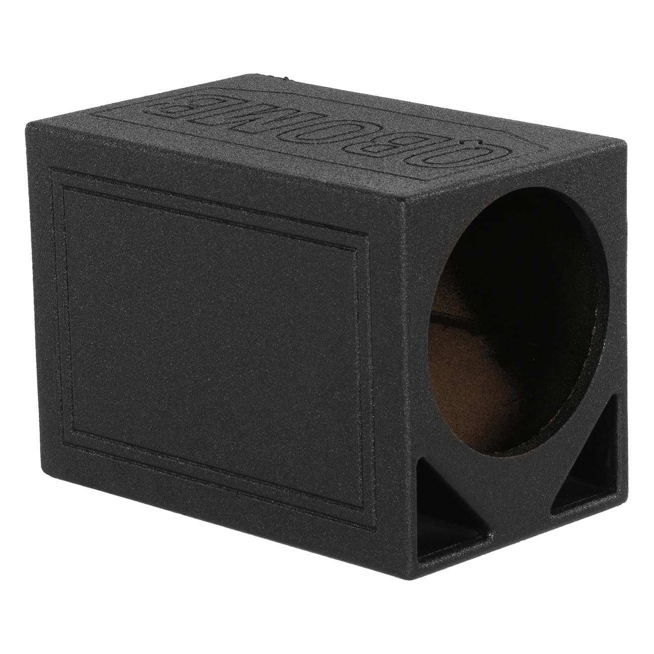 Qpower Single 12" Triangle Ported Finished w/Bed Liner