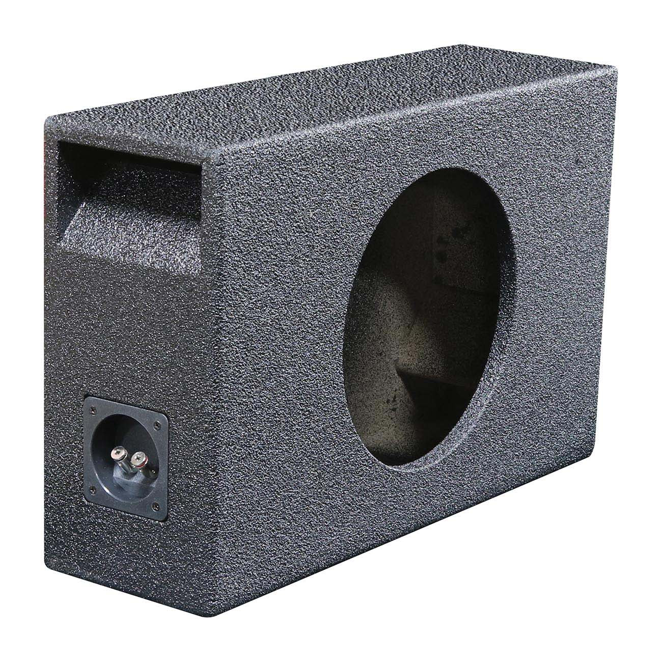 QPower "QBOMB" Single 10" Slot-Ported Behind Seat Empty Woofer Enclosure