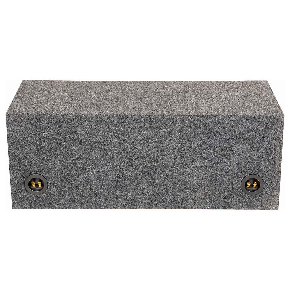 QPower Dual 10" Slot-Ported Heavy Duty Empty Woofer Box