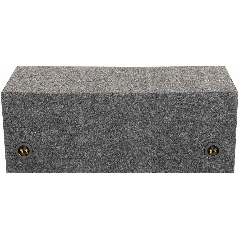 QPower Dual 12" Slot-Ported Heavy Duty Empty Woofer Box