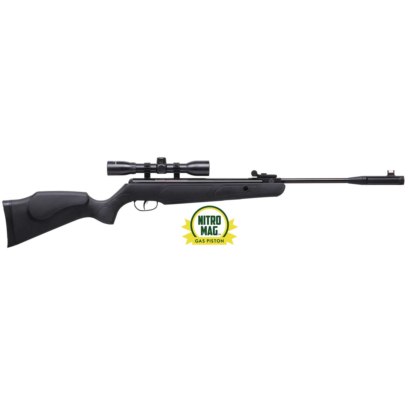 Crosman Remington Express Hunter .22cal Nitro Piston Powered Pellet Air Rifle with 4x32mm Scope (Blk