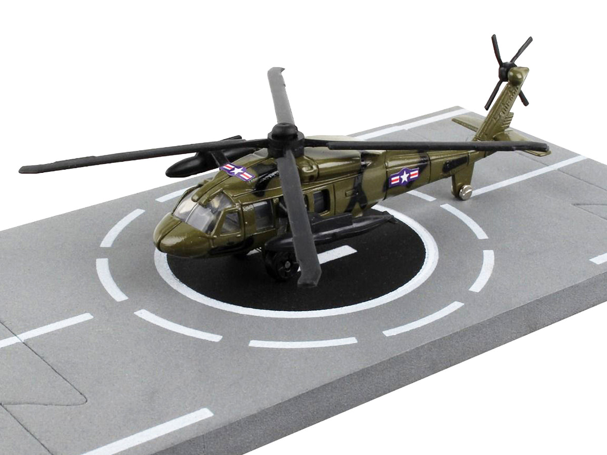 Sikorsky UH-60 Black Hawk Helicopter Olive Drab "United States Army" Diecast