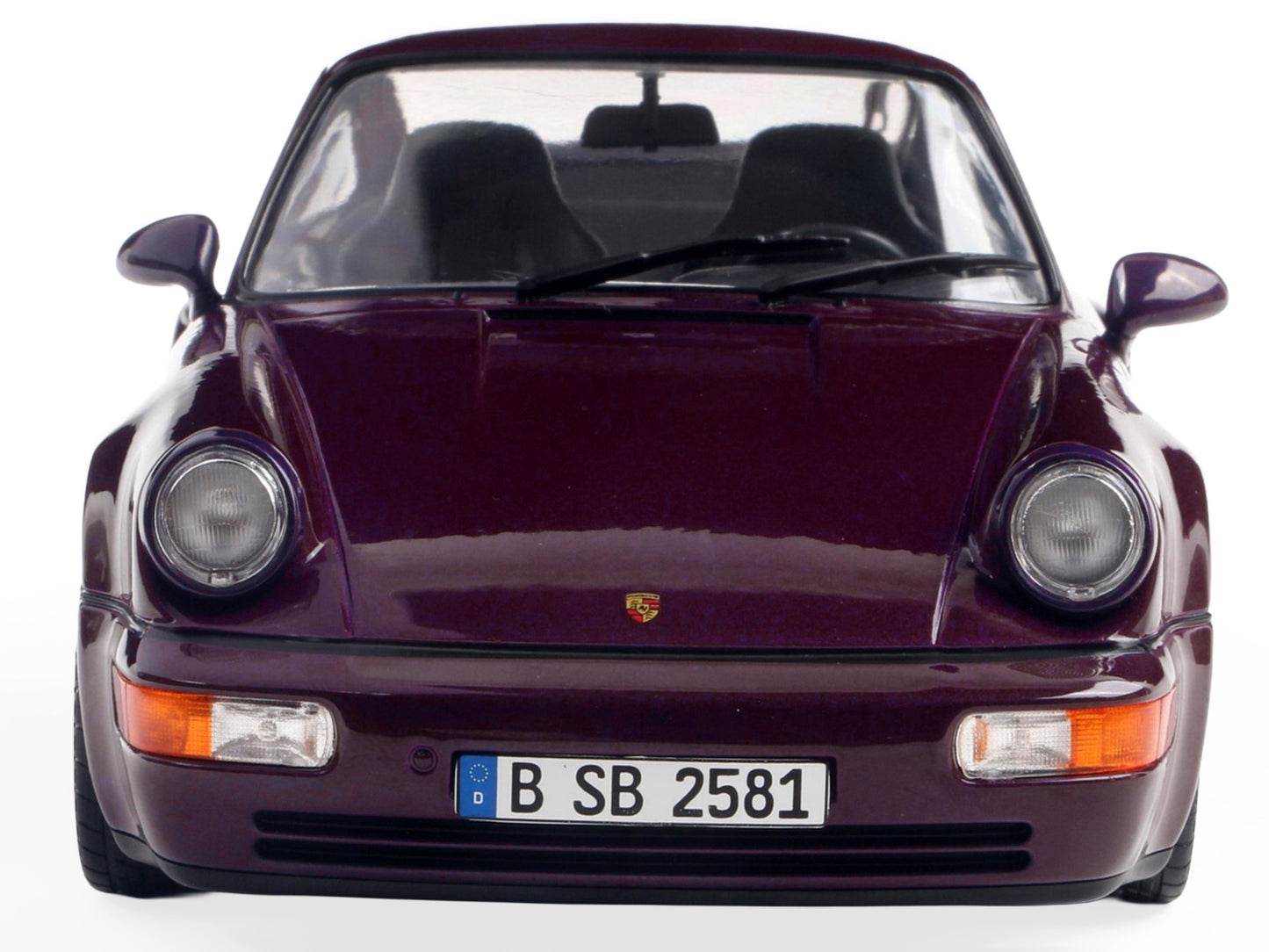 1990 Porsche 911 (964) Turbo Violet Blue Metallic 1/18 Diecast Model Car by Solido