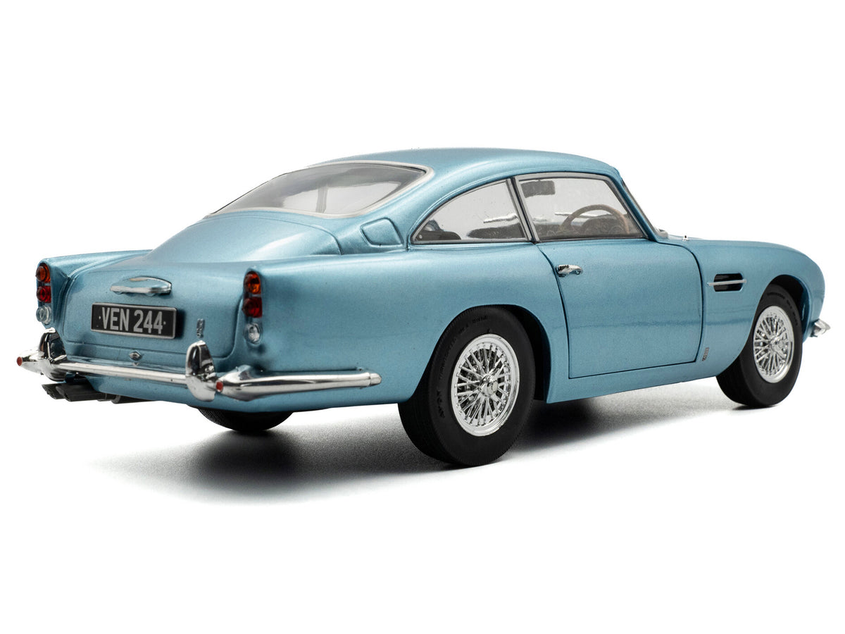 1964 Aston Martin DB5 RHD Light Blue Metallic 1/18 Diecast Model Car - Solido