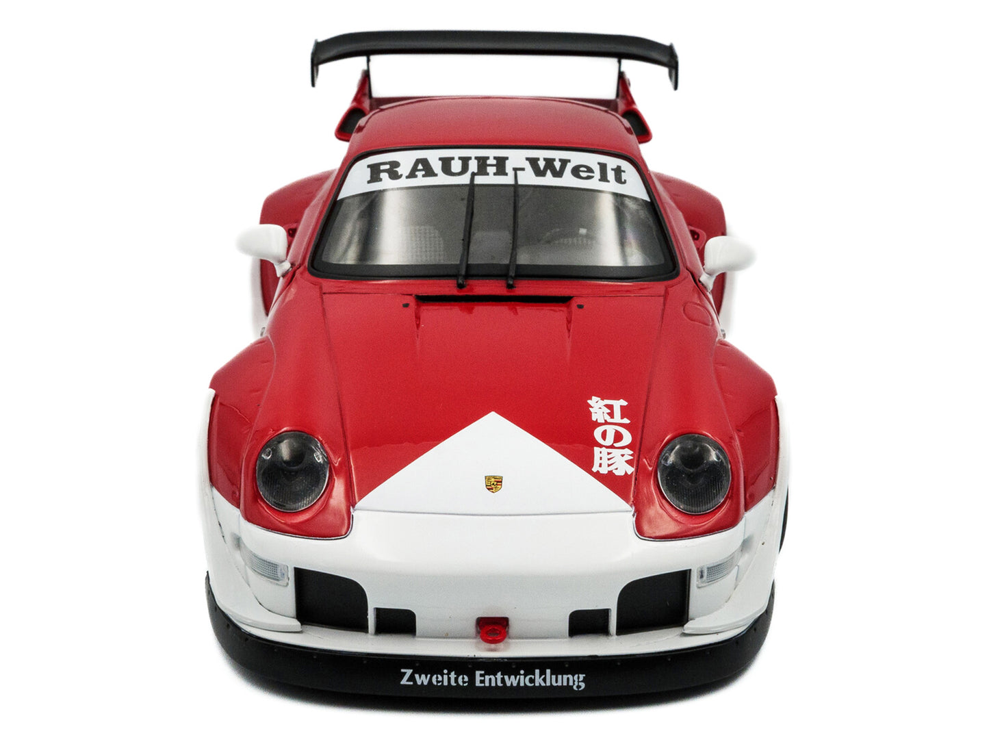 2020 RWB Bodykit "Porco Rosso" Red and White 1/18 Diecast Model Car by Solido