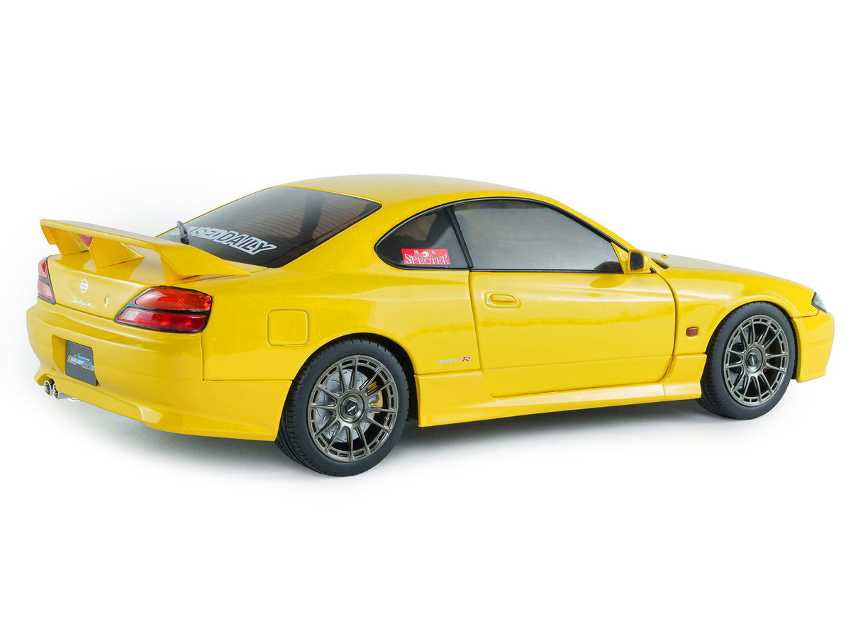 1999 Nissan Silvia (S15) Spec-R Aero RHD Lightning Yellow 1/18 Diecast Model Car