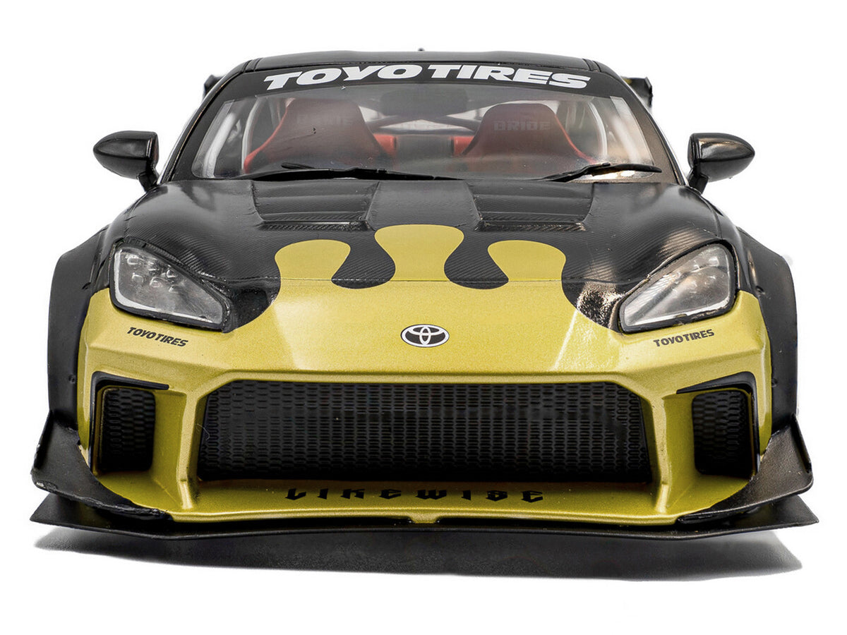 2024 Toyota GR86 Liberty Walk Body Kit RHD Black 1/18 Scale Model Kit - Solido