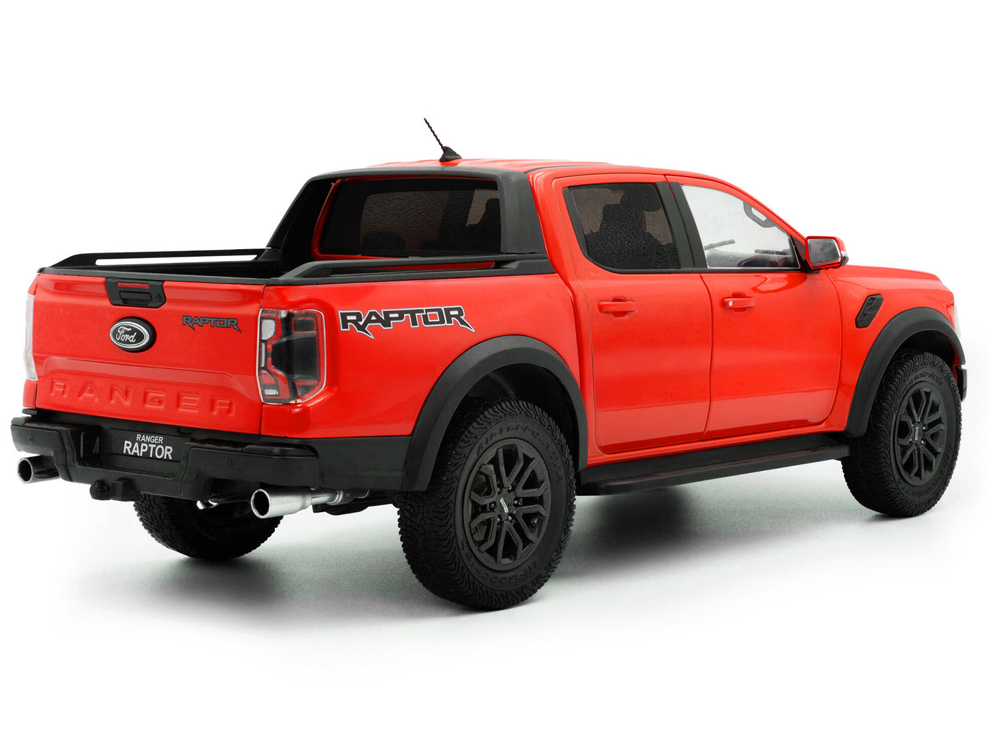 2024 Ford Ranger Raptor Pickup Truck Orange Red 1/18 Diecast Model Car by Solido