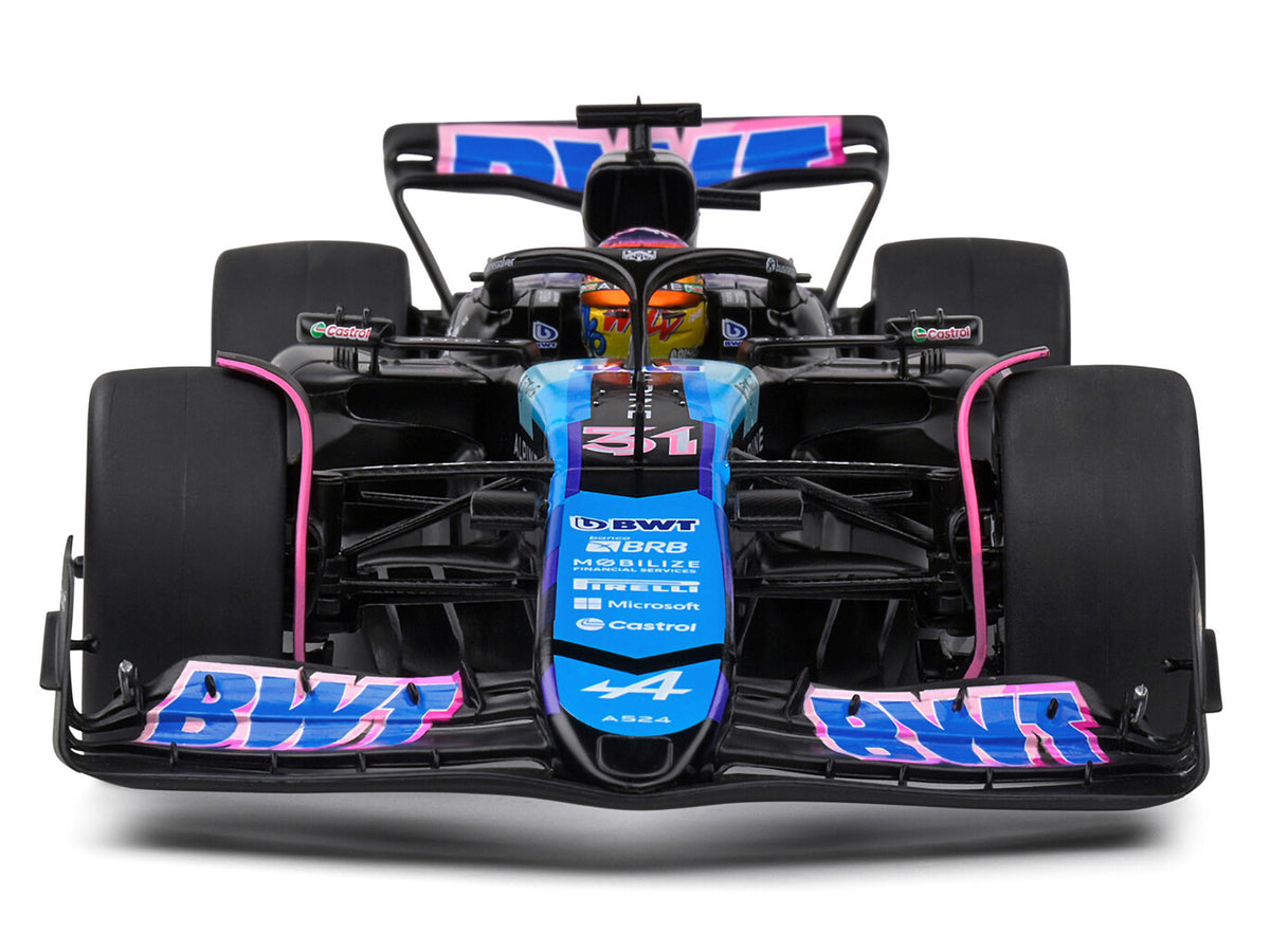 Alpine A524 #31 Esteban Ocon Formula One F1 1/18 Diecast Model Car - Solido