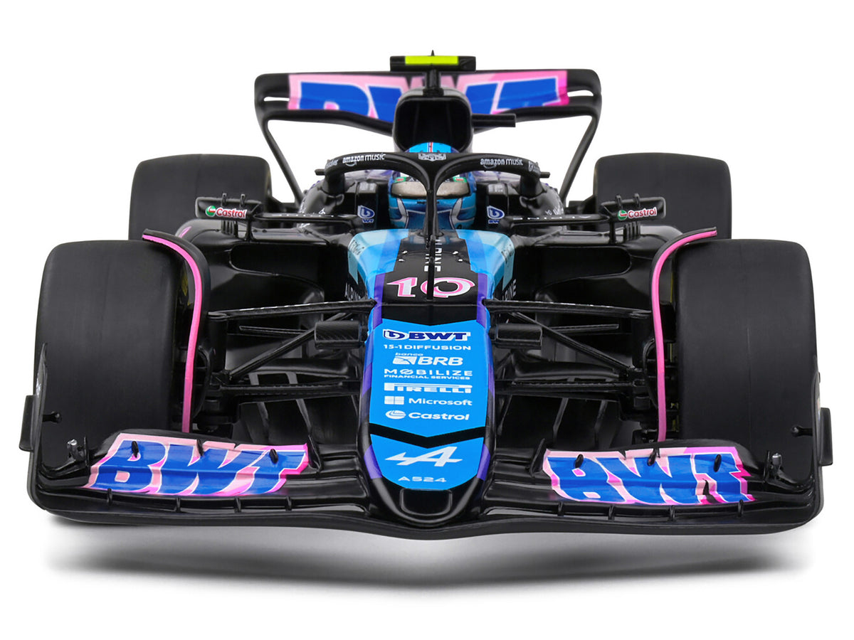Alpine A524 #10 Pierre Gasly Formula One F1 1/18 Diecast Model Car - Solido