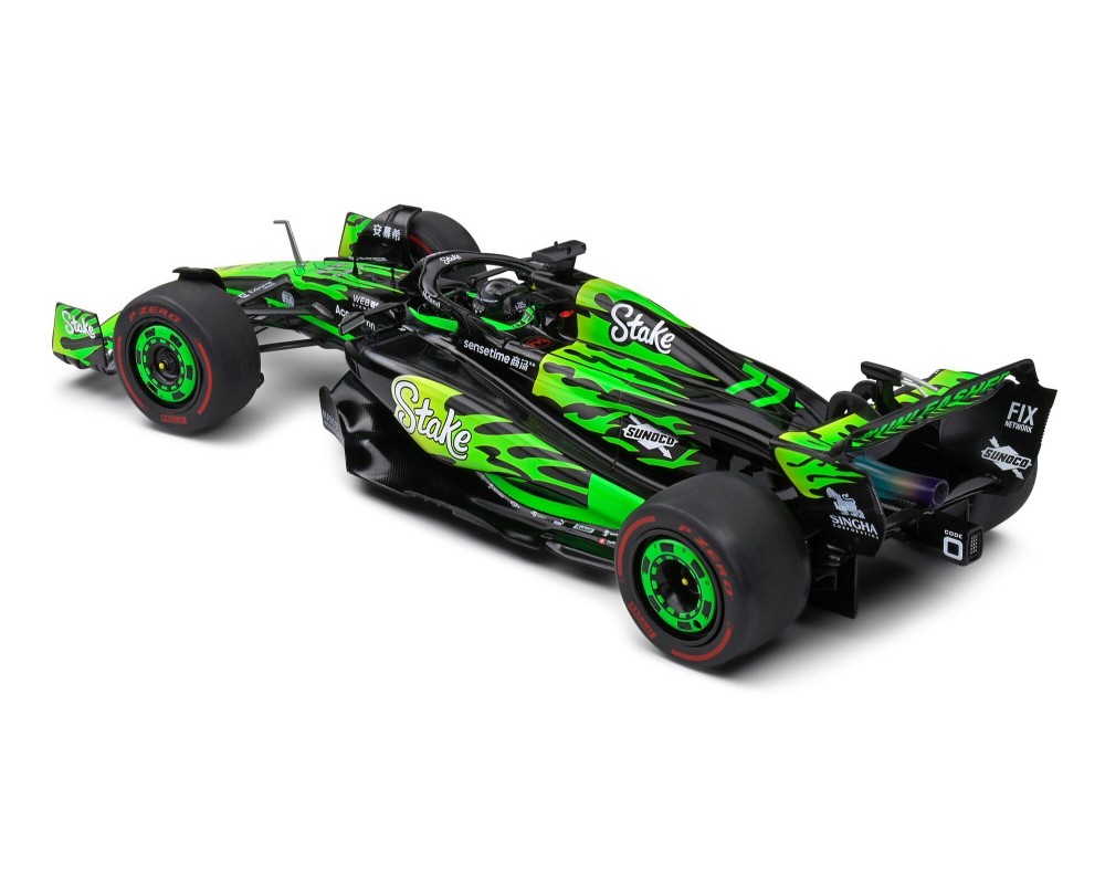 Kick Sauber C44 #77 Valtteri Bottas "Stake F1 Team Kick Sauber" Formula One F1 "Las Vegas GP" (2024) "Competition" Series 1/18 Diecast Model Car by Solido