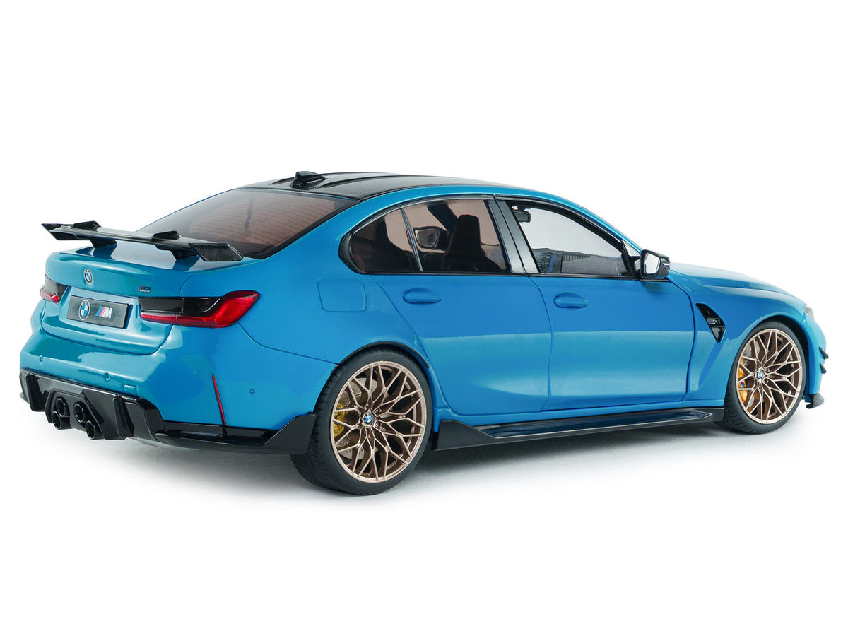 2024 BMW M3 Competition Daytona Beach Blue 1/18 Diecast Model Car - Solido