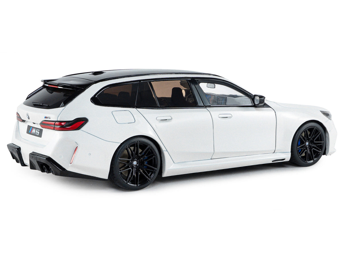 2025 BMW M5 Touring Alpine White with Black Top 1/18 Diecast Model Car - Solido