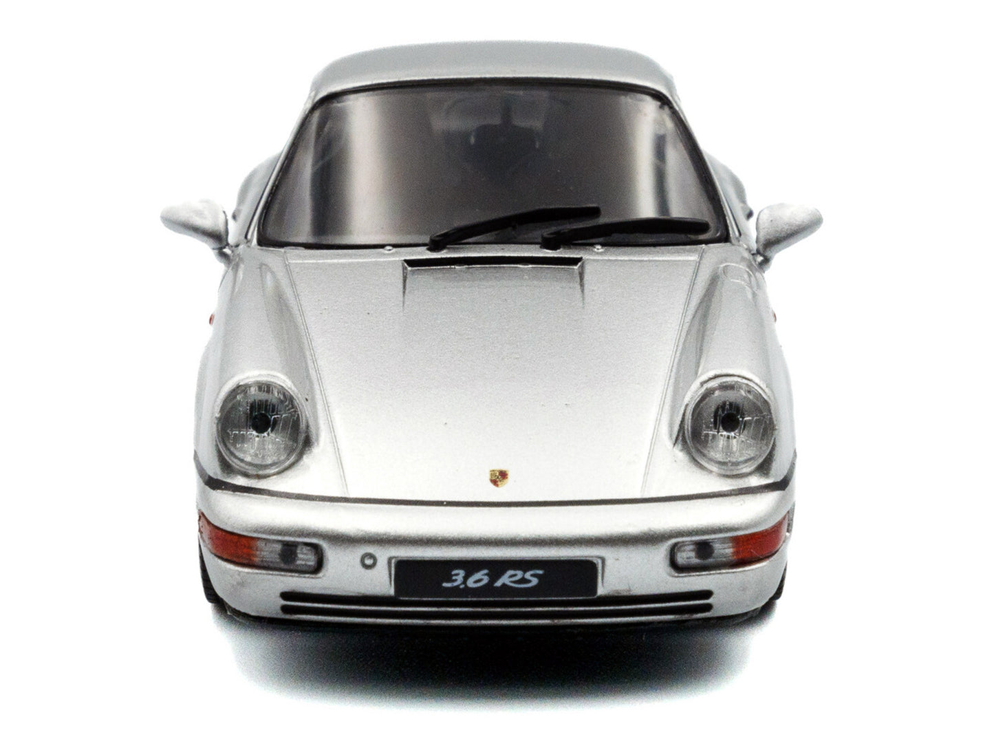 1994 Porsche 911 (964) RS Silver Metallic with Black Stripes 1/43 Diecast Model Car by Solido