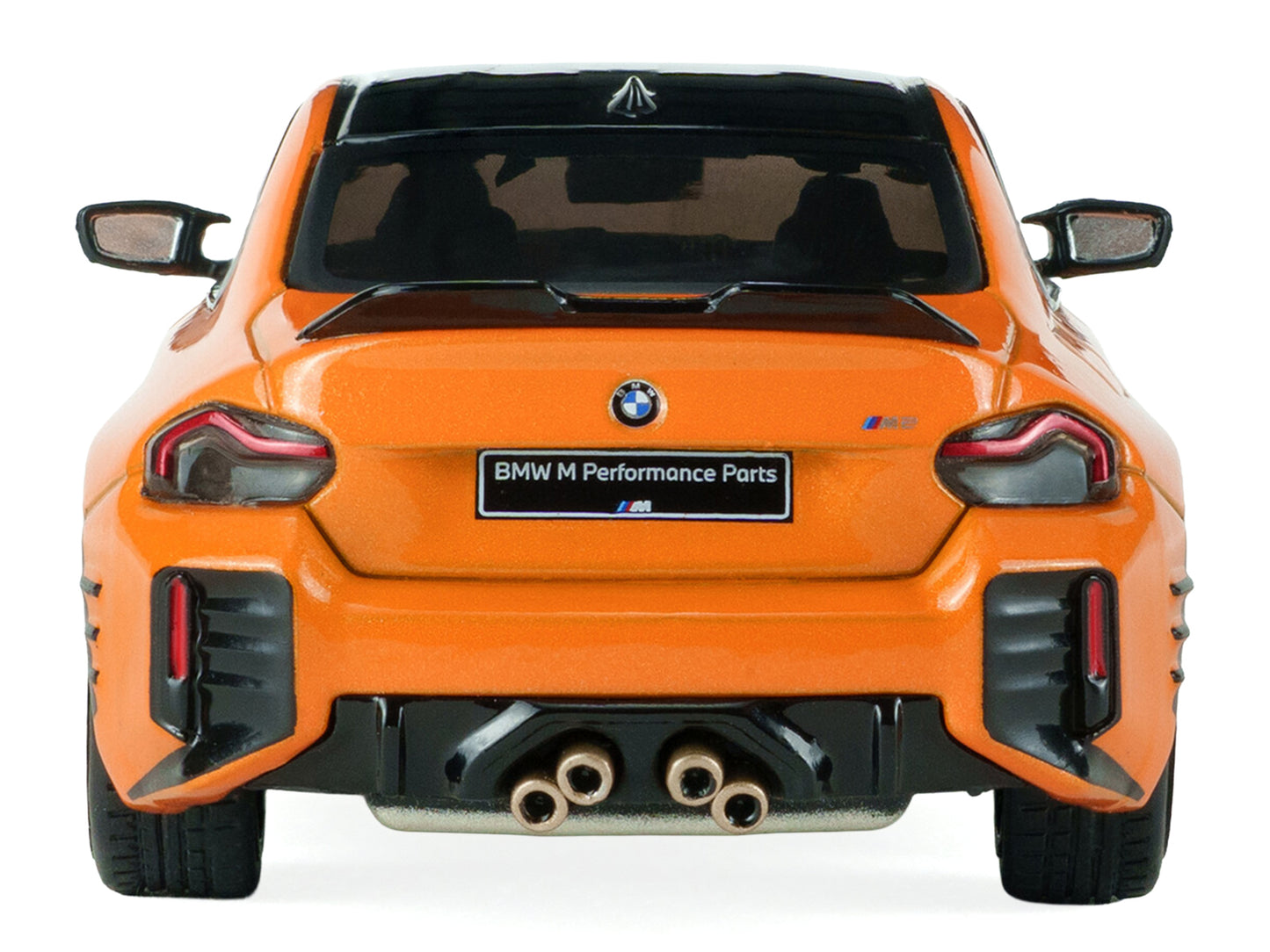 2024 BMW M2 M Performance Papaya Orange Metallic with Black Top 1/43 Diecast Model Car by Solido